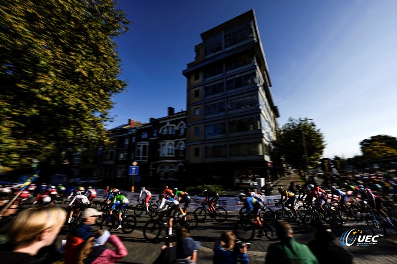 2024 UEC Road European Championships - Limburg - Flanders - Men Junior Road Race 129,7 km - 14/09/2024 - Scenery - Peloton - photo Luca Bettini/SprintCyclingAgency?2024